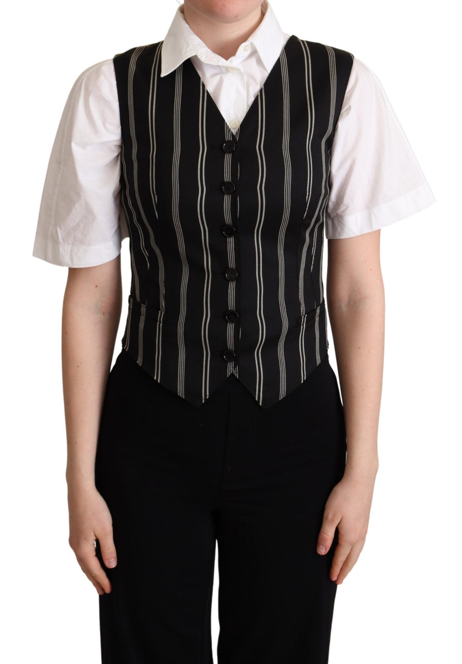Dolce & Gabbana 59% Virgin Wool vest in black