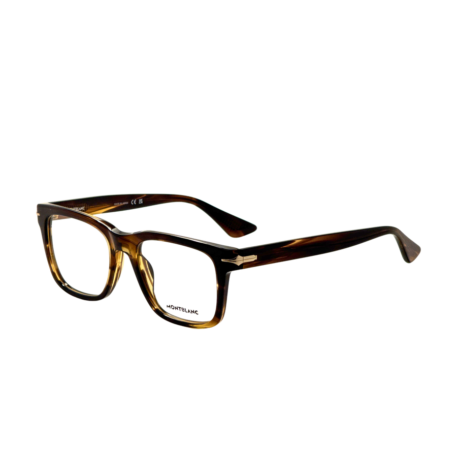 Preloved - Montblanc Mens 54 Mm Havana Eyeglasses Mb0266o-010-54 One Color