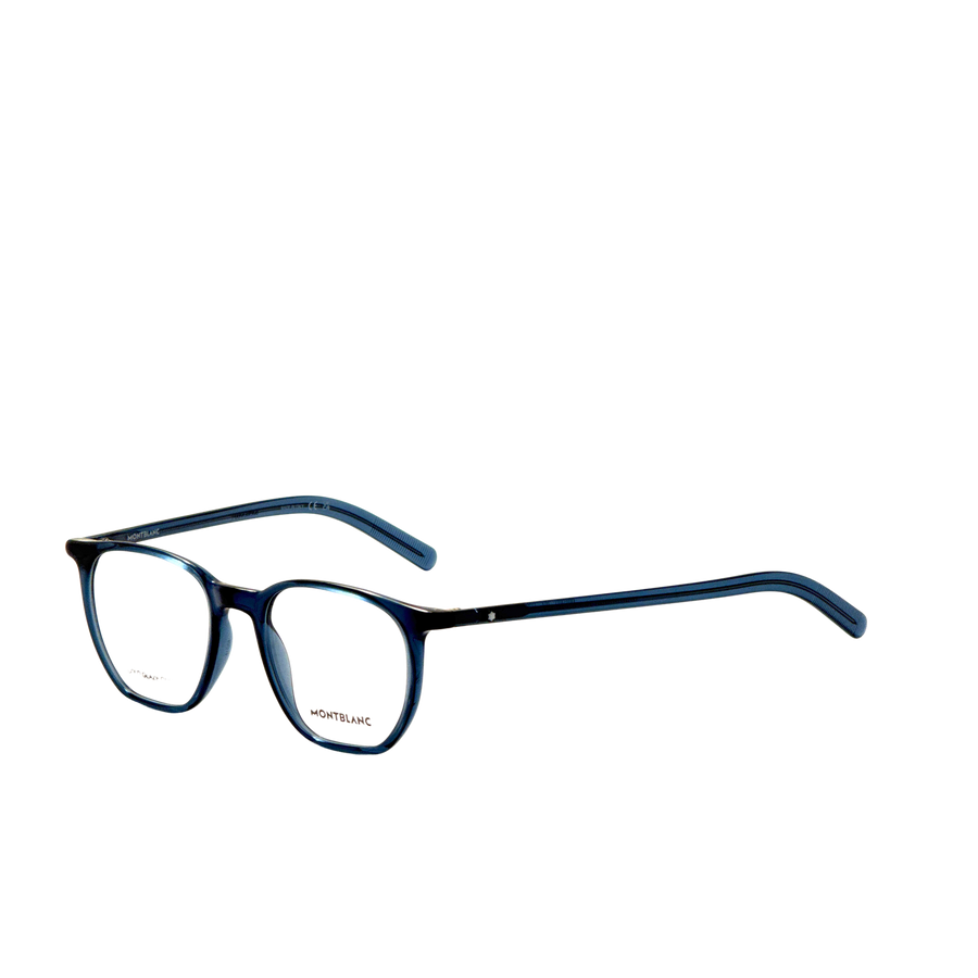 Preloved - Montblanc Mens 50 Mm Blue Eyeglasses Mb0349o-004-50 One Color