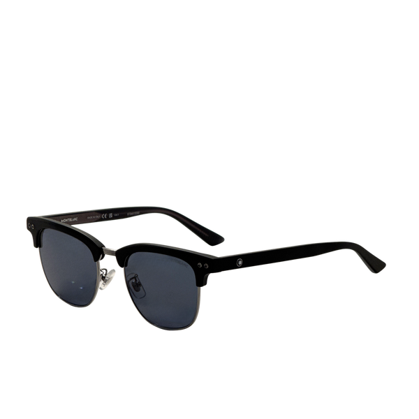 Preloved - Montblanc Mens 52 Mm Matte Blcak Sunglasses Mb0382s-002 One Color