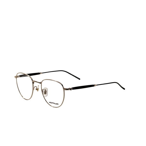 Preloved - Montblanc Mens 50 Mm Black Gold Eyeglasses Mb0410o-001-50 One Color