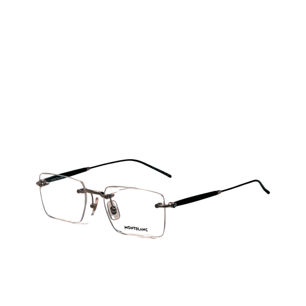 Preloved - Montblanc Mens 55 Mm Black Gold Eyeglasses Mb0411o-001-55 One Color