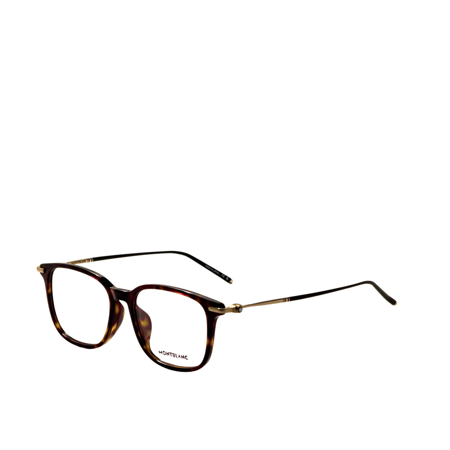 Preloved - Montblanc Mens 54 Mm Havana Gold Eyeglasses Mb0413oa-003-54 One Color