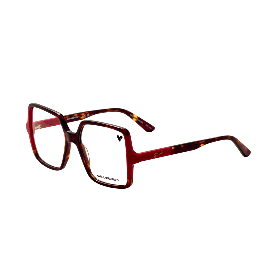 Preloved - Karl Lagerfeld Womens 54mm Dark Tortoise Red Eyeglasses Kl6169-255-54 One Color