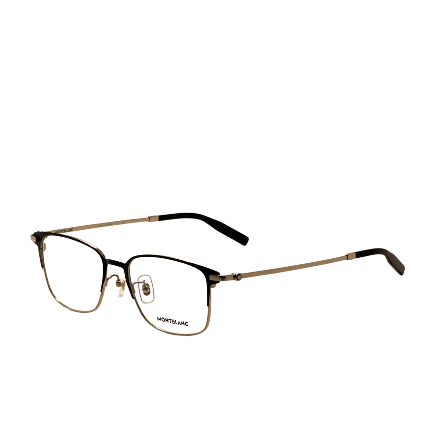 Preloved - Montblanc Mens 54 Mm Black Gold Eyeglasses Mb0314oa-002-54 One Color