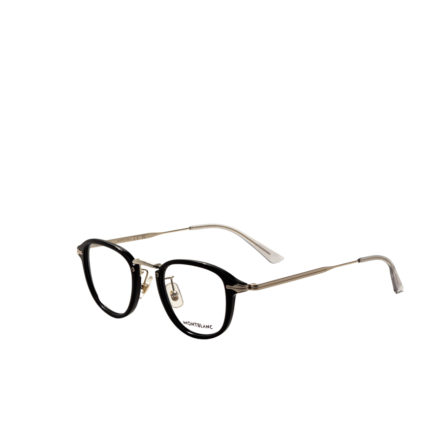 Preloved - Montblanc Mens 48 Mm Black Gold Eyeglasses Mb0336o-001-48 One Color
