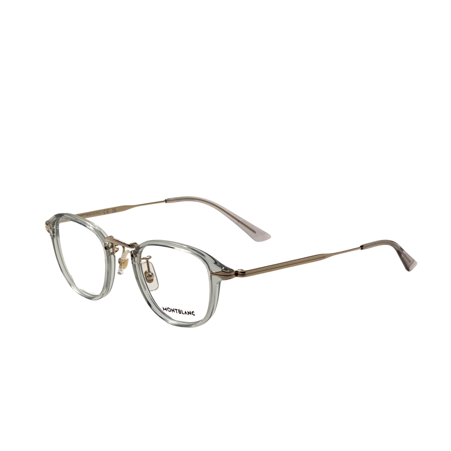 Preloved - Montblanc Mens 48 Mm Grey Gold Eyeglasses Mb0336o-003-48 One Color