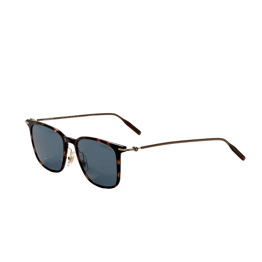 Preloved - Montblanc Mens 52 Mm Havana Sunglasses Mb0354s-005 One Color