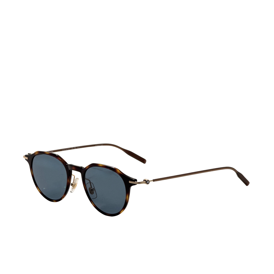 Preloved - Montblanc Mens 49 Mm Dark Havana Eyeglasses Mb0355s-006 One Color