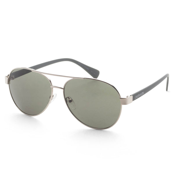Preloved - Calvin Klein Unisex 60mm Silver Sunglasses Ck19316sn-045 One Color