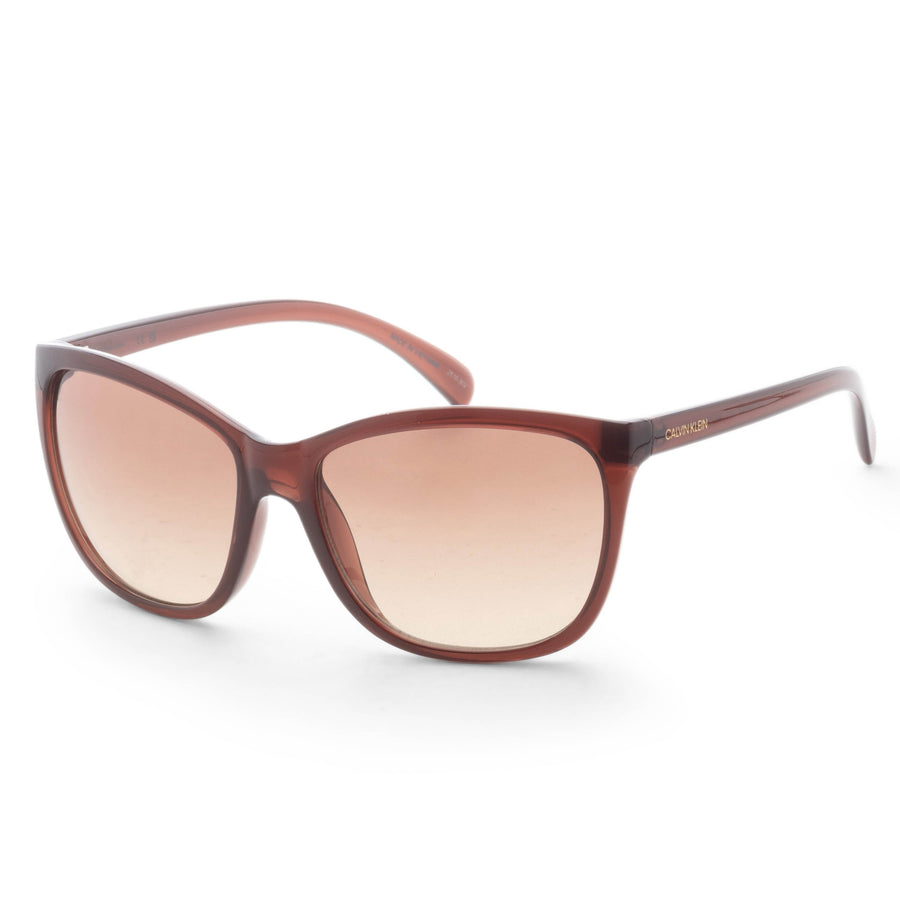 Preloved - Calvin Klein Womens 60mm Milky Brown Sunglasses Ck19565sn-210 One Color