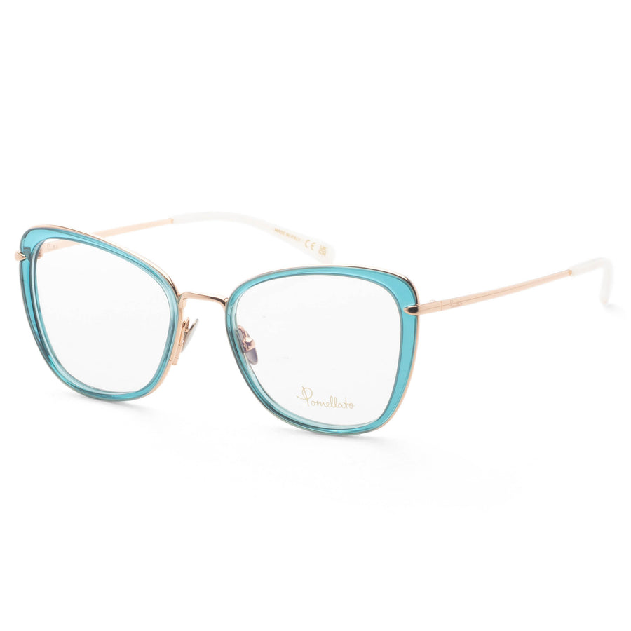 Preloved - Pomellato Womens 53 Mm Blue Gold Eyeglasses Pm0084o-30008667-001 One Color