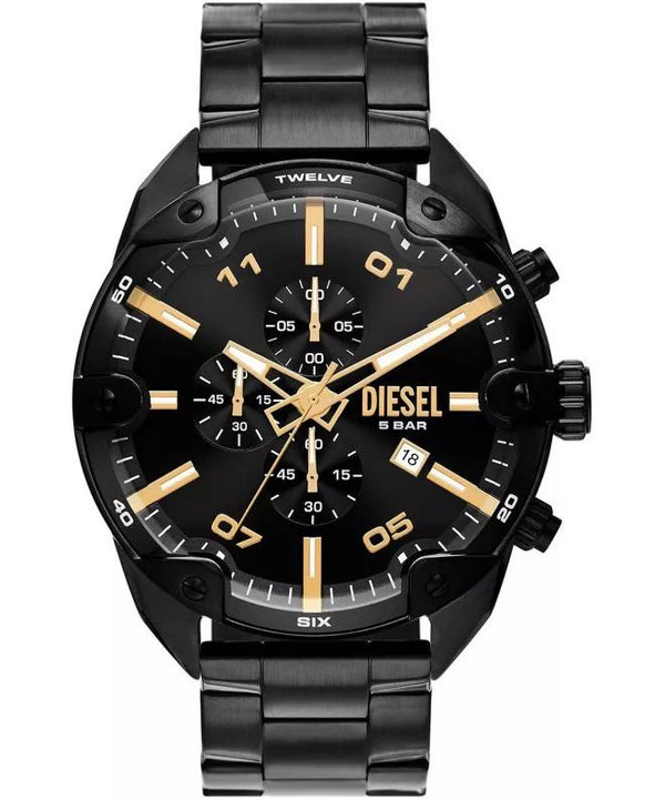 Preloved - Diesel Mens Spiked 49mm Quartz Watch Dz4644 One Color Watches