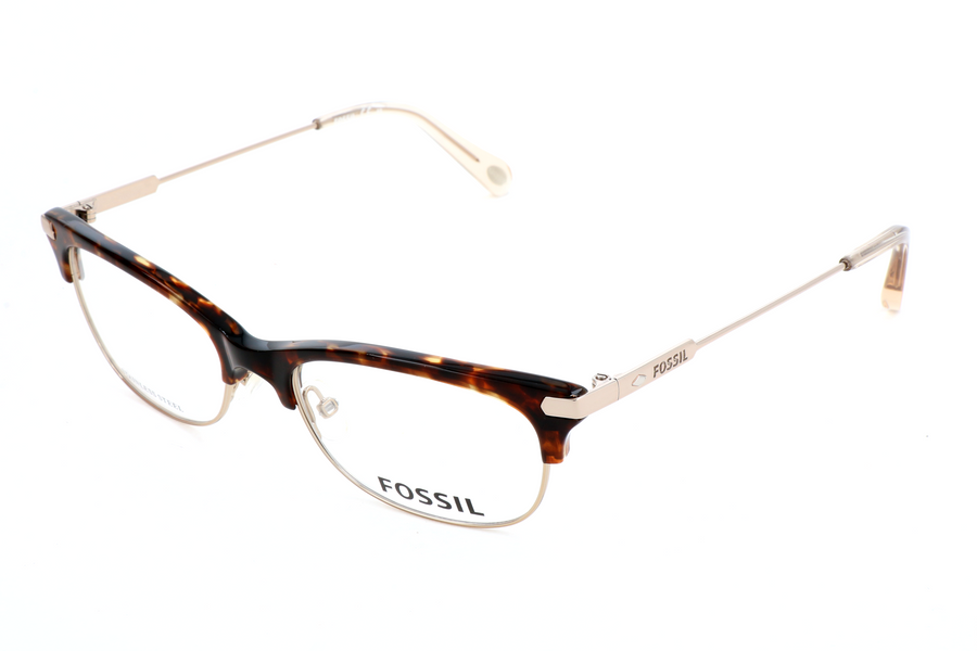 Preloved - Fossil Womens 50 Mm Light Gold Eyeglasses Fos6055-Oim-50 One Color