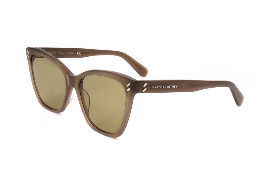 Preloved - Stella Mccartney Womens 55mm Shiny Dark Brown Sunglasses Sc40035i-48e-55 One Color