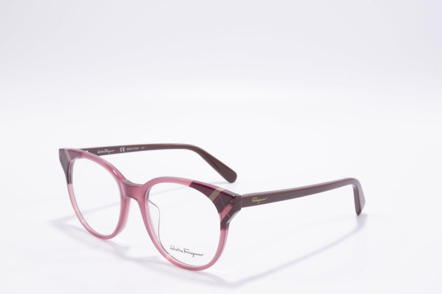 Preloved - Ferragamo Womens 52mm Opaline Wine Eyeglasses Sf2796-639-52 One Color