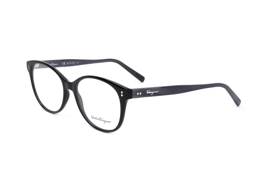 Preloved - Ferragamo Womens 53 Mm Black Grey Marble Eyeglasses Sf2911-004-53 One Color