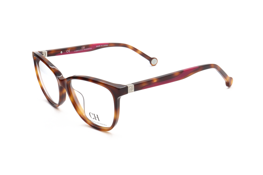 Preloved - Carolina Herrera Womens 53mm Black-Beige Havana Eyeglasses Vhe770k-0752-53 One Color