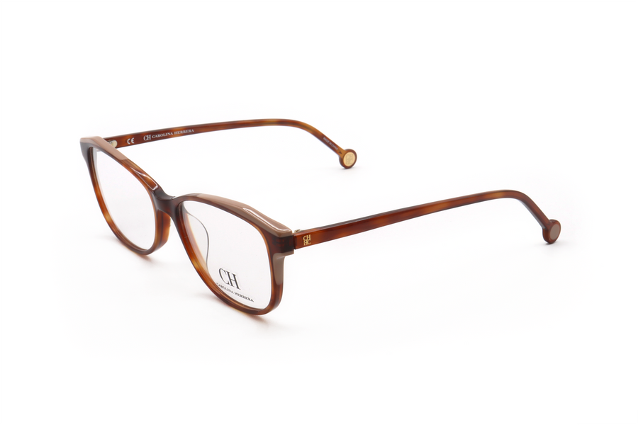 Preloved - Carolina Herrera Womens 53 Mm Brown Eyeglasses Vhe776k-09xw-53 One Color