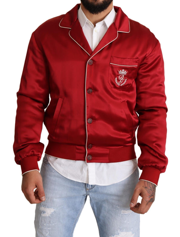 Dolce & Gabbana 100% Silk (outer) jacket in red