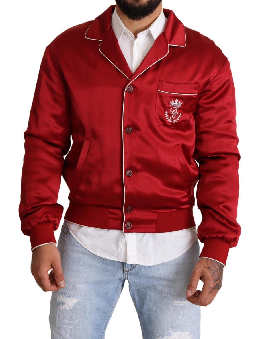 Dolce & Gabbana 100% Silk (outer) jacket in red