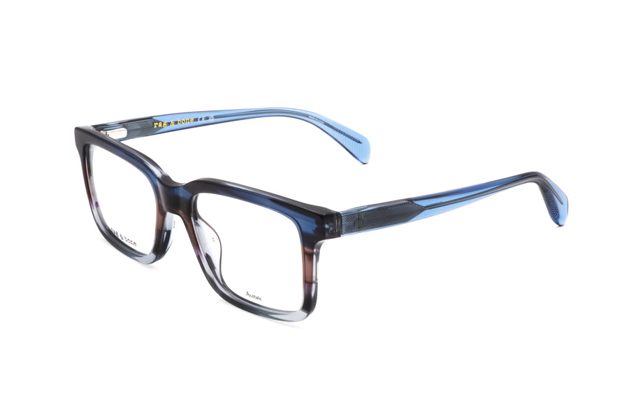 Preloved - Rag & Bone Mens 53 Mm Blue Eyeglasses Rnb7053-G-Pjp-53 One Color