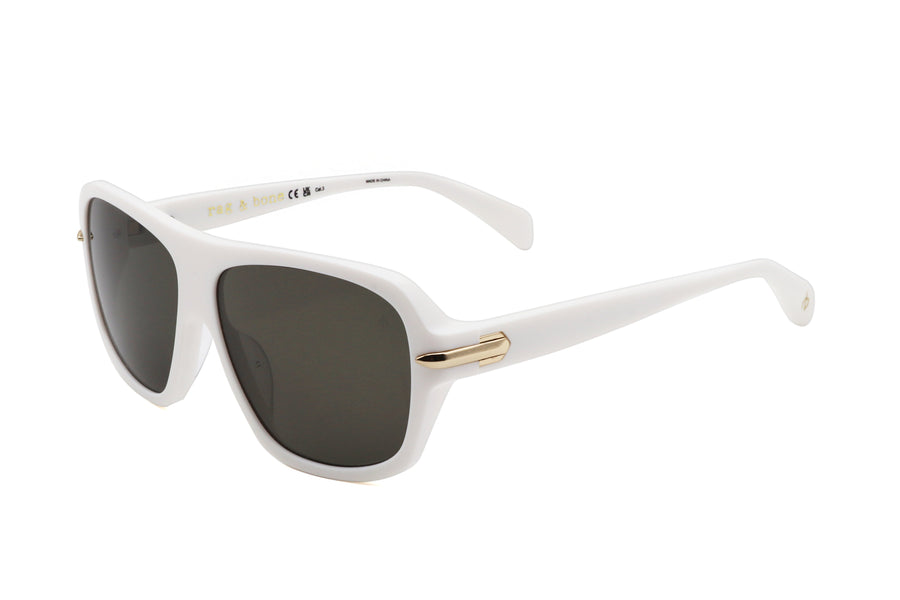 Preloved - Rag & Bone Unisex 57mm White Sunglasses Rnb6005-S-Vk6-57 One Color
