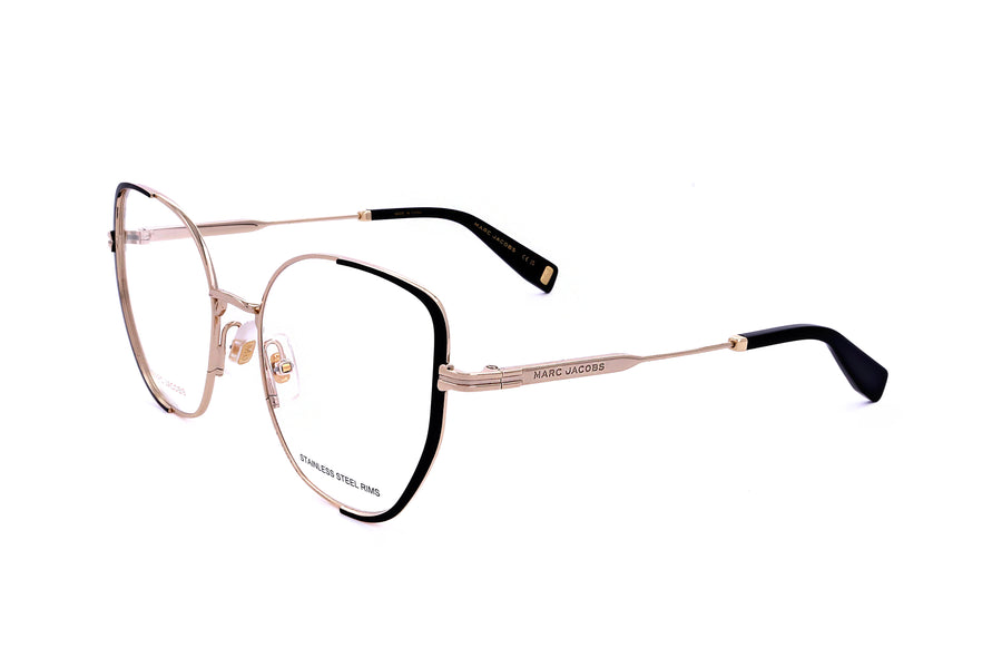 Preloved - Marc Jacobs Womens Runway 55 Mm Gold Black Eyeglasses Mj1103-Rhl-55 One Color