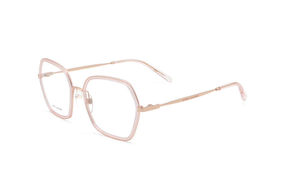 Preloved - Marc Jacobs Womens 54 Mm Gold Peach Eyeglasses Marc665-0k67-18 One Color