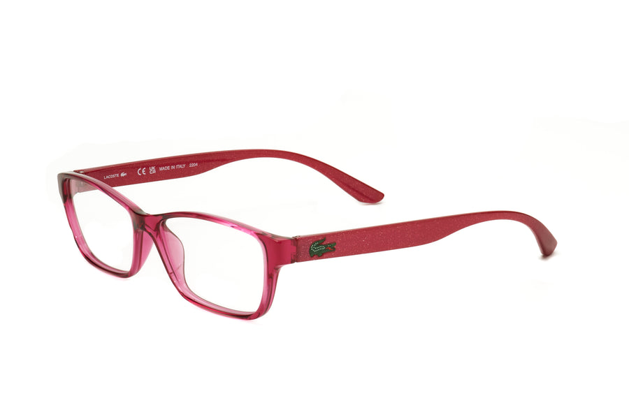 Preloved - Lacoste Unisex 51 Mm Fuchsia With Glitter Temples Eyeglasses L3803b-525-51 One Color