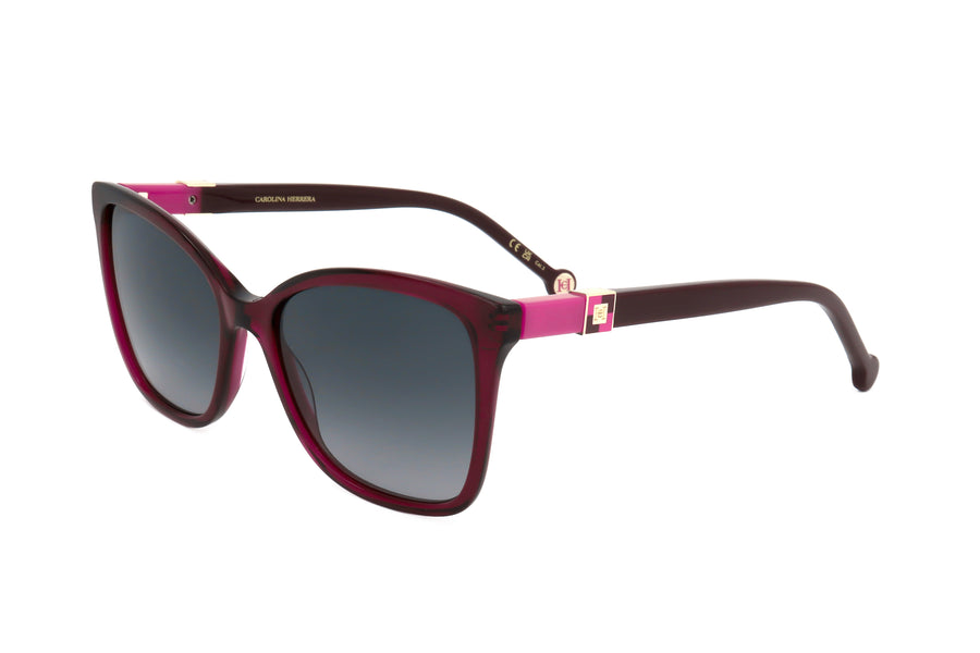 Preloved - Carolina Herrera Womens 56 Mm Burgundy Sunglasses Her0273-S-Lhf-56 One Color