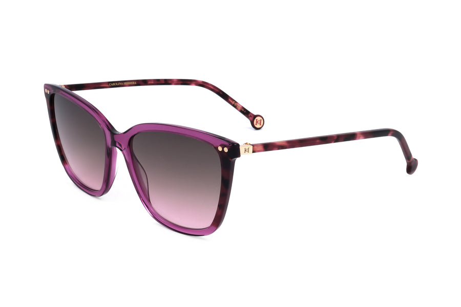 Preloved - Carolina Herrera Womens 55 Mm Cyclamen Sunglasses Her0245-S-Qho-55 One Color
