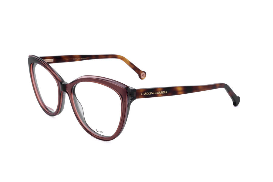 Preloved - Carolina Herrera Womens 53 Mm Brown Grey Eyeglasses Her0207-Nux-53 One Color