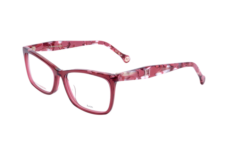 Preloved - Carolina Herrera Womens 56 Mm Burgundy Red Havana Eyeglasses Her0202-G-82u-56 One Color