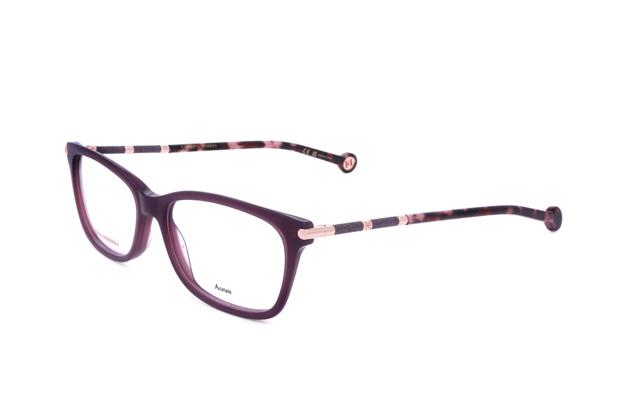 Preloved - Carolina Herrera Womens 53 Mm Violet Havana Eyeglasses Her0198-Au3-53 One Color