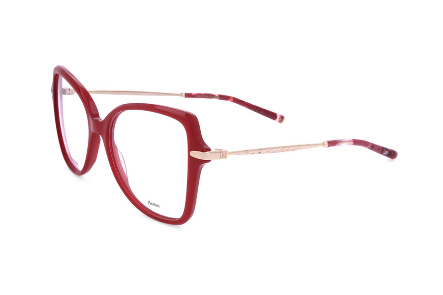 Preloved - Carolina Herrera Womens 53 Mm Red Havana Gold Eyeglasses Her0194-Gy8-53 One Color