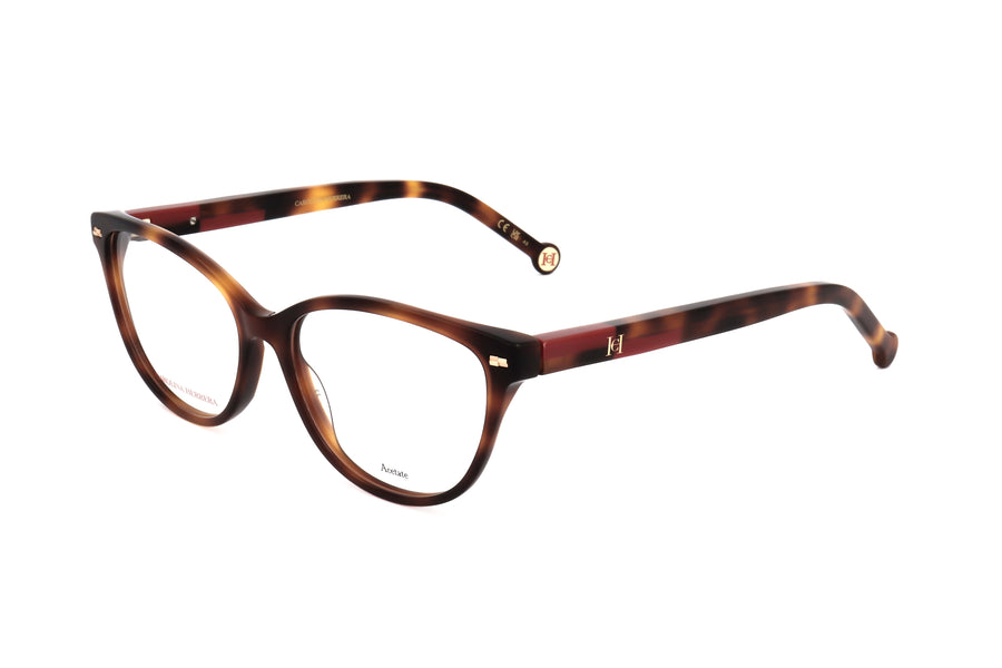 Preloved - Carolina Herrera Womens 54 Mm Havana Red Eyeglasses Her0190-O63-54 One Color