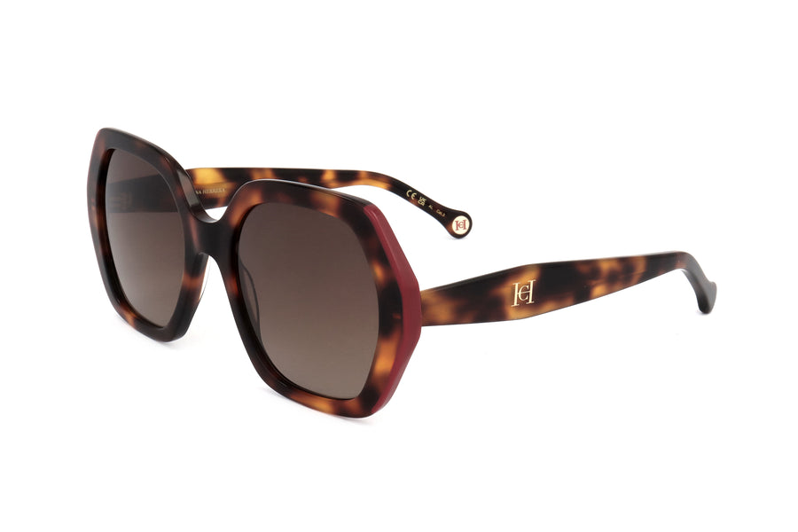 Preloved - Carolina Herrera Womens 55 Mm Havana Sunglasses Her0181-S-O63-55 One Color