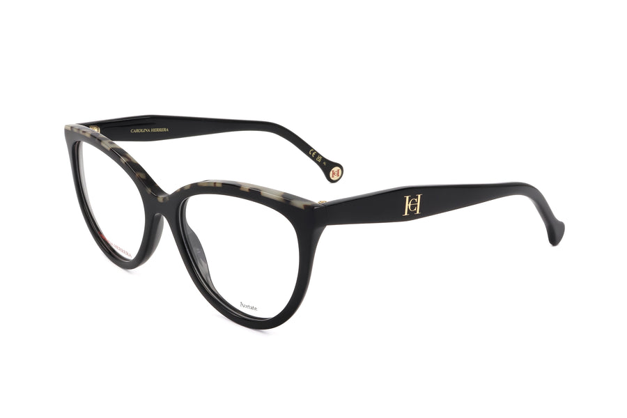 Preloved - Carolina Herrera Womens 53 Mm Black Havana Eyeglasses Her0148-Wr7-53 One Color