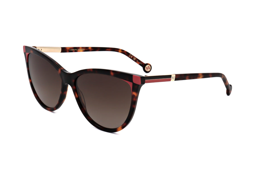 Preloved - Carolina Herrera Womens 57 Mm Havana Red Sunglasses Her0141-S-O63-57 One Color