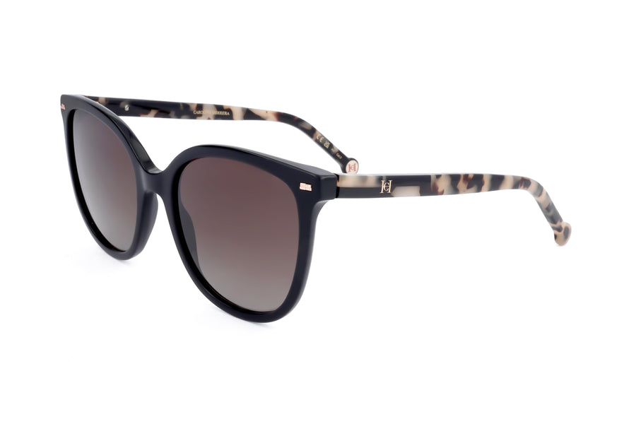 Preloved - Carolina Herrera Womens 55 Mm Black Havana Sunglasses Her0136-S-Wr7-55 One Color
