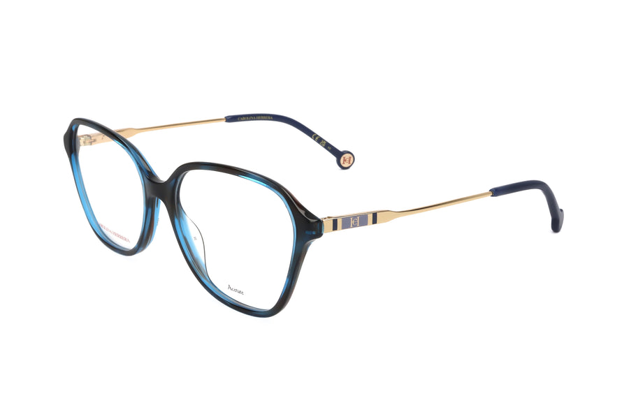 Preloved - Carolina Herrera Womens 55 Mm Blue Havana Eyeglasses Her0117-Jbw-55 One Color