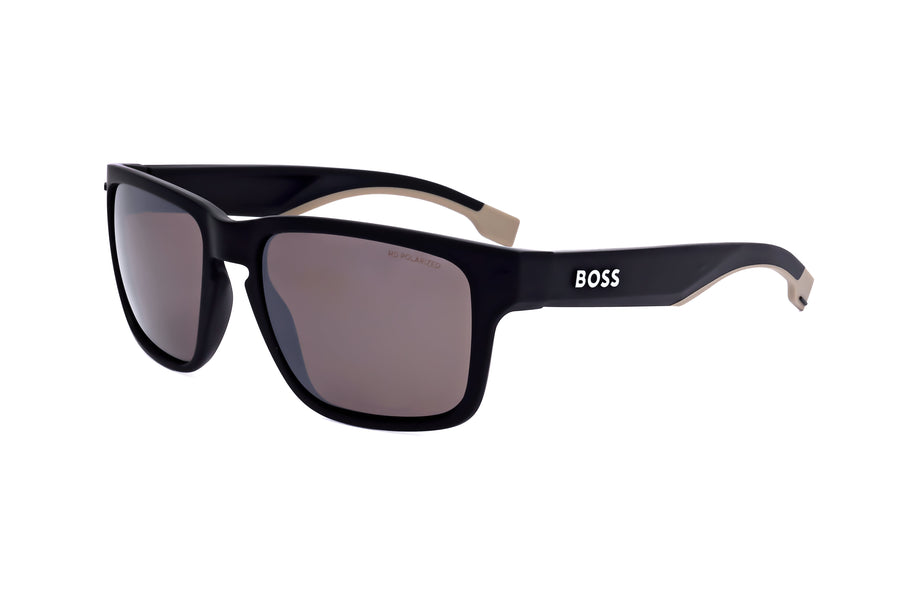 Preloved - Hugo Boss Mens 57 Mm Matte Black Beige Sunglasses Boss1497-S-087-57 One Color