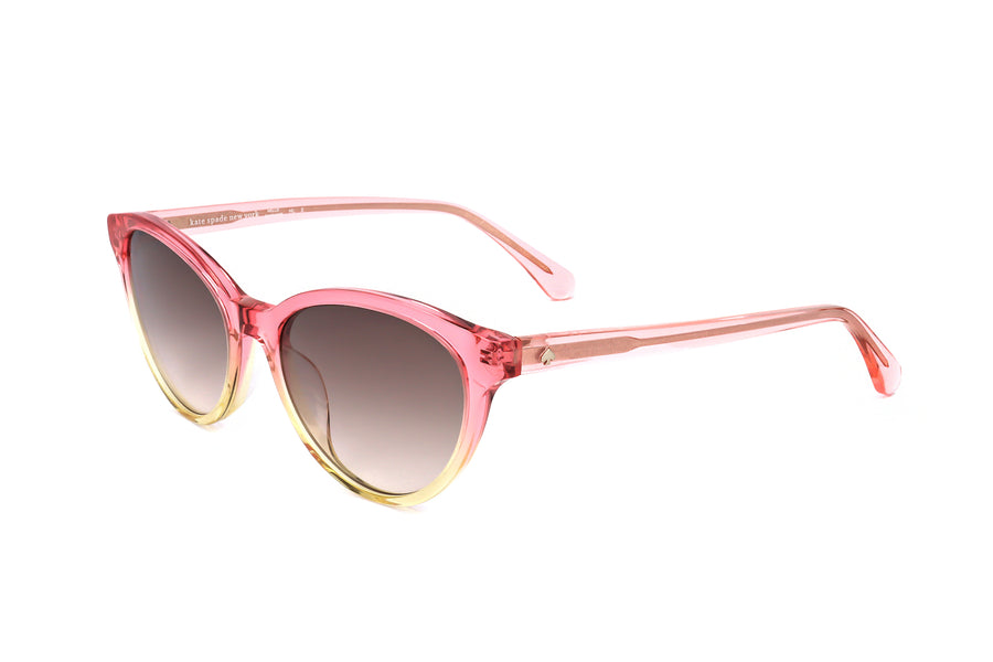 Preloved - Kate Spade Womens 55 Mm Pink Shaded Yellow Sunglasses Adeline-G-S-Gvz-55 One Color