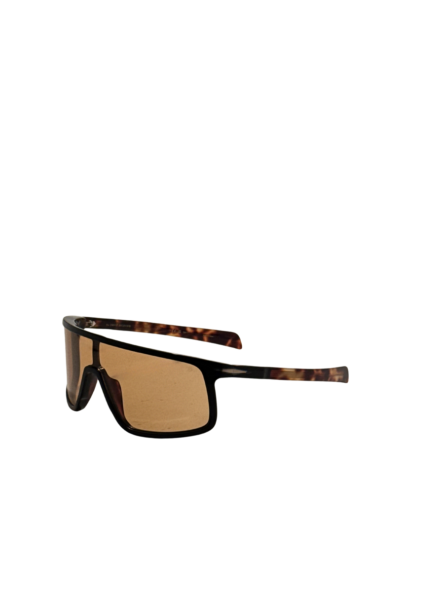 Preloved - David Beckham Mens 99mm Black Havana Sunglasses Db99-Visor-Wr7-99 One Color
