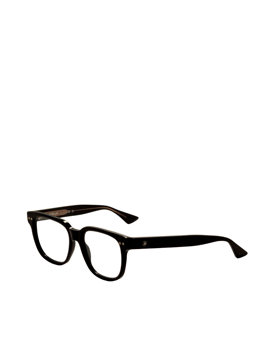 Preloved - Montblanc Mens 53 Mm Black Eyeglasses Mb0321o-001-53 One Color