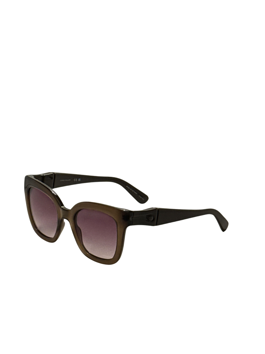 Preloved - Longchamp Womens 53mm Transparent Brown Sunglasses Lo793s-200-53 One Color