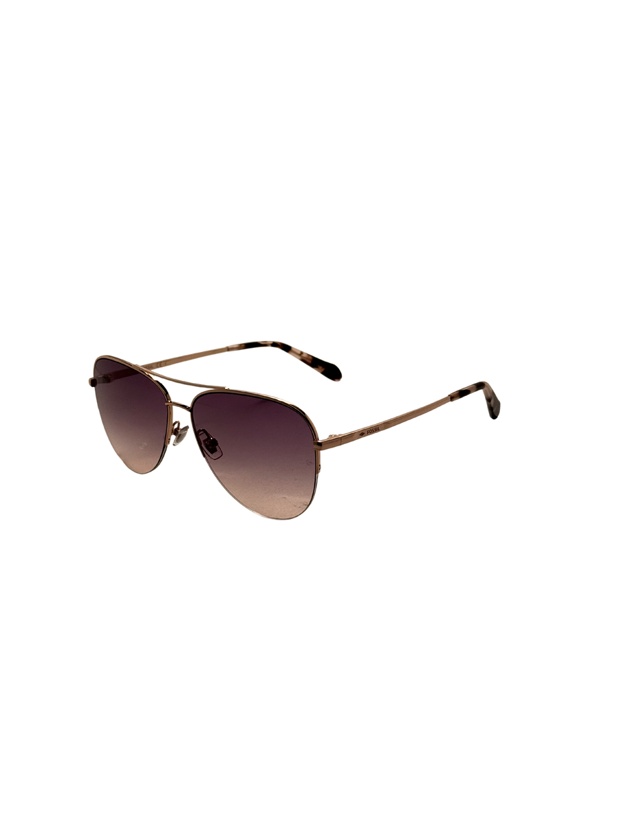 Preloved - Fossil Womens 58mm Rose Gold Sunglasses Fos3137-G-S-Au2-58 One Color