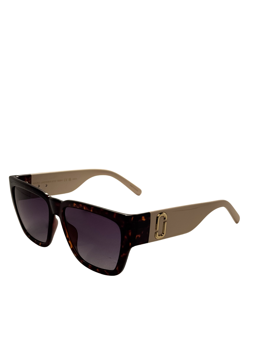 Preloved - Marc Jacobs Womens 57mm Havana Beige Sunglasses Marc646-S-Us-Xlt-57 One Color