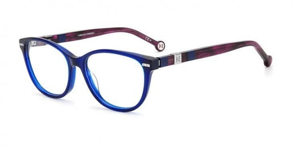 Preloved - Carolina Herrera Womens 53 Mm Blue Violet Eyeglasses Ch0048-Woi-53 One Color
